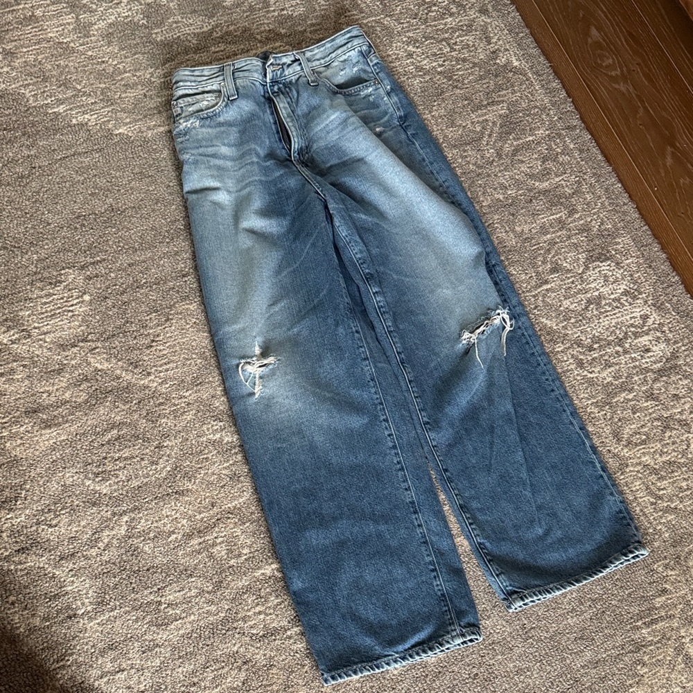 AG Adriano Goldschmied 28R  Blue Distressed Women Jeans